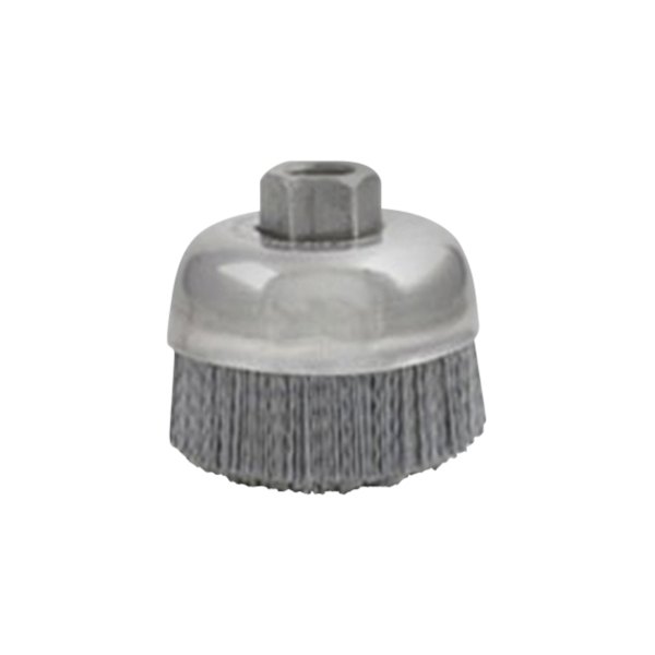 Brush Research® - BUC Series 4" 180 Grit Silicon Carbide Strait Buc Abrasive Nylon Cup Brush