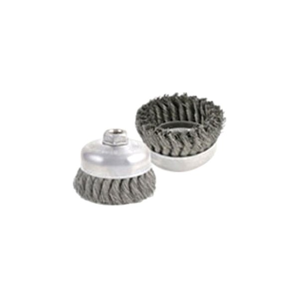 Brush Research® - 6" Carbon Steel Knotted Cable Twist Cup Brush