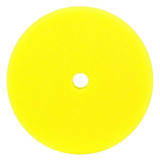 Buff and Shine® - 8" Foam Yellow Recessed Back Grip Foam Hook-and-Loop Pad with Recessed Back