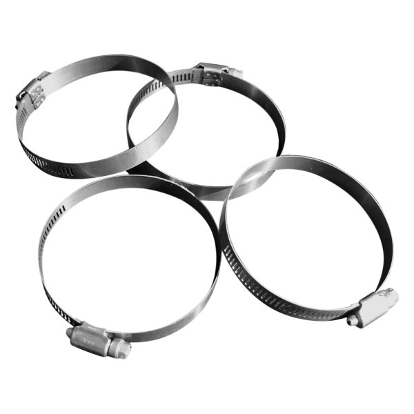 Builder's Best® - 4" SAE Silver Steel Heavy Duty Hose Clamps