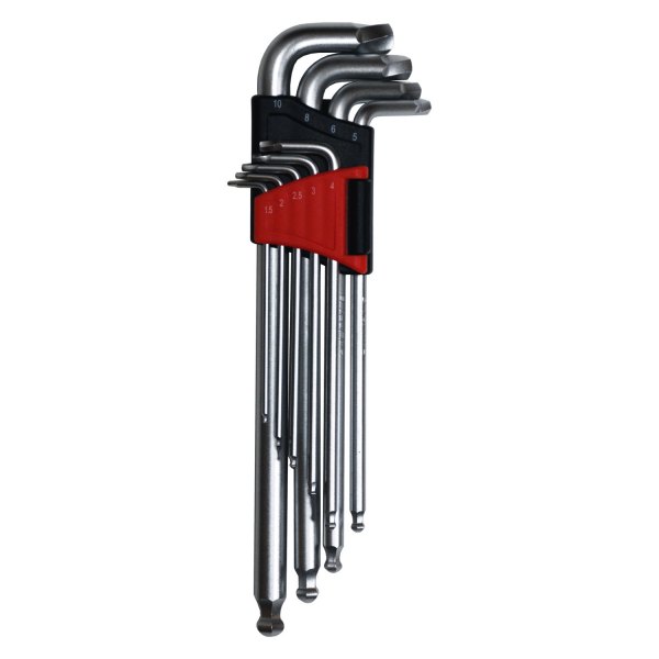 Cal-Van Tools® - 9-Piece 1.5 to 10 mm Metric Ball and Twisted End Hex Key Set