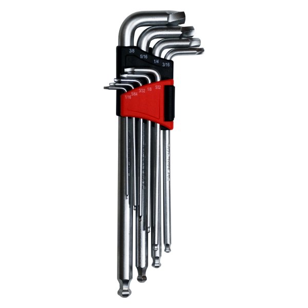 Cal-Van Tools® - 9-Piece 1/16" to 3/8" SAE Ball and Twisted End Hex Key Set