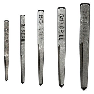 Cal-Van Tools® - 5-piece 3/16" to 5/8" Square Shank Straight Flute Screw Extractor Set