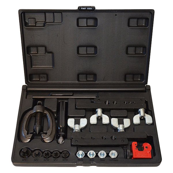 Cal-Van Tools® - 3/16" to 1/2" (4.75 to 10 mm) Single/Double/Bubble Manual Flaring Tool Kit