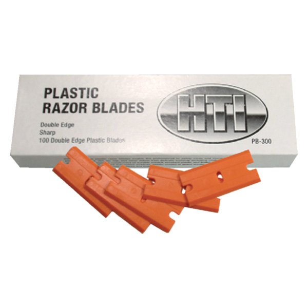 Captain's Choice® - Replacement 100 Pieces 1-1/2" Razor Plastic Double-Edge Razor Blades