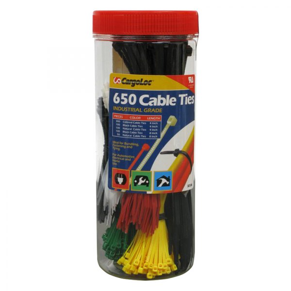 CargoLoc® - 4" to 8" Nylon Multi-Color Cable Ties Set