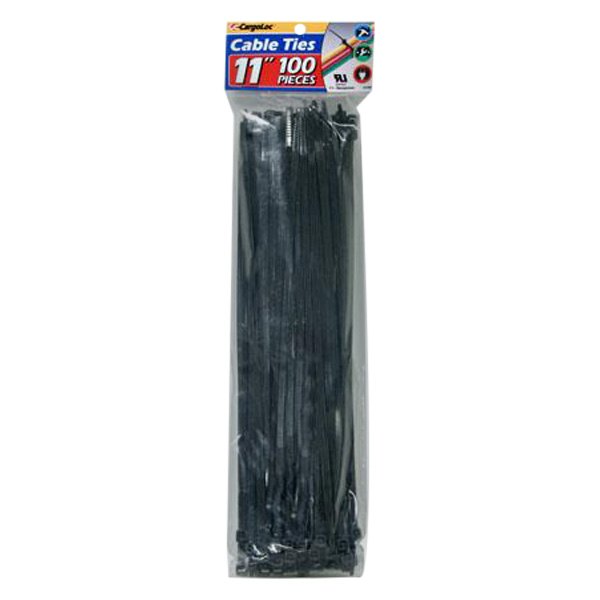 CargoLoc® - 11" x 50 lb Nylon Black Cable Ties