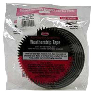 Carrand® - 10' Black Self-Adhesive Weatherstrip Double-Sided Foam Tape