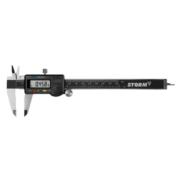 Central Tools® - Storm™ 0 to 6" SAE and Metric Stainless Steel Digital Caliper