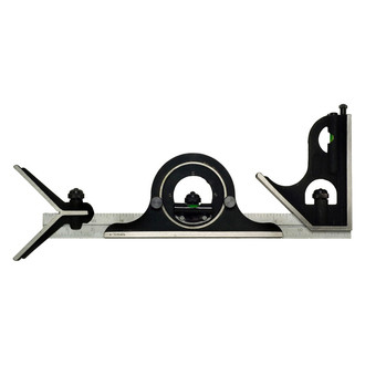 Central Tools® - Storm™ 12" SAE 4R Steel Combination Square Set