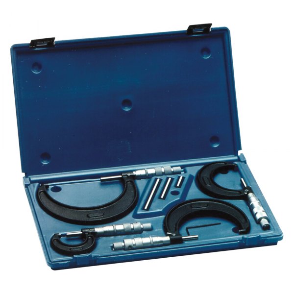 Central Tools® - 0 to 4" SAE Mechanical Conventional Outside Micrometer Set