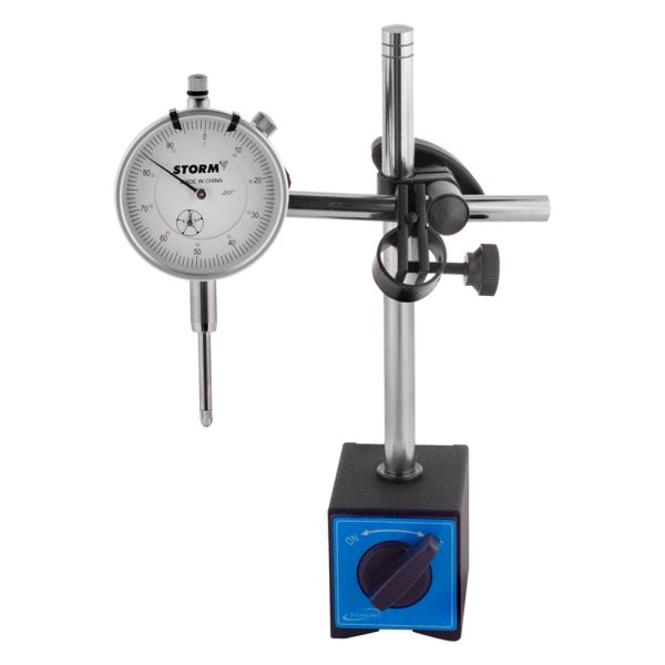 Central Tools® - Storm™ 0 to 1" SAE Dial Long Range Indicator with Magnetic Base