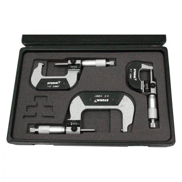 Central Tools® - Storm™ 3-piece SAE Mechanical Digit Counts Outside Micrometer Set