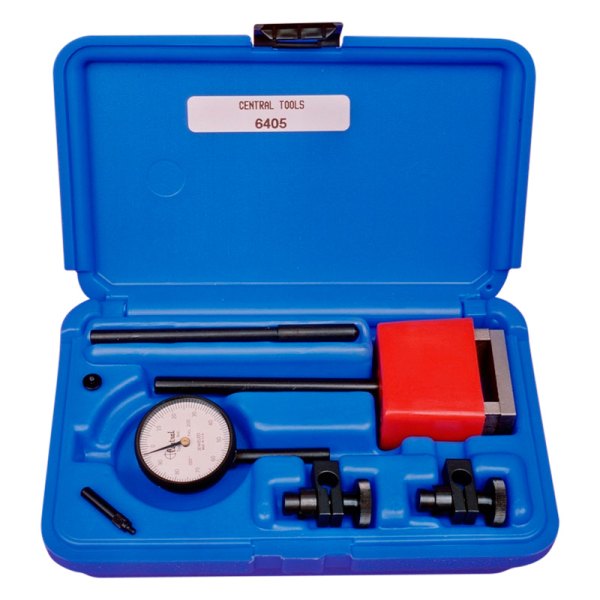 Central Tools® - 0 to 0.2" SAE Dial Universal Test Indicator Set with Magnetic Base