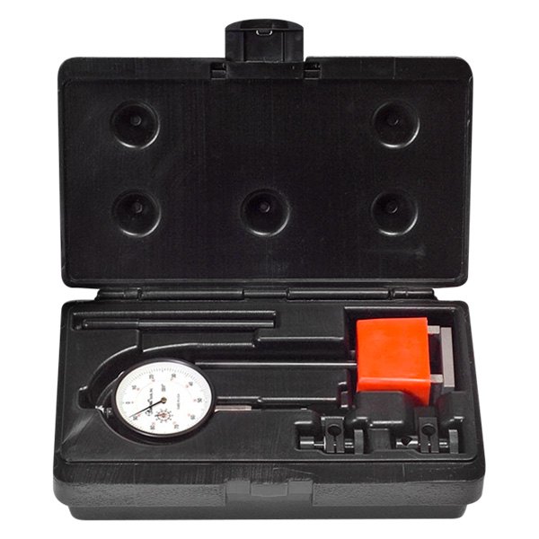 Central Tools® - 0 to 1" SAE Dial Long Range Indicator Set with Red Magnetic Base