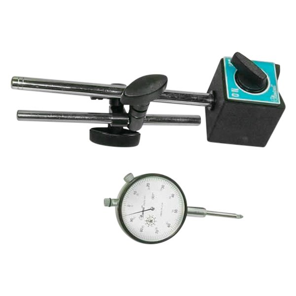 Central Tools® - 0 to 1" SAE Dial Long Range Indicator Set with On/Off Magnetic Base