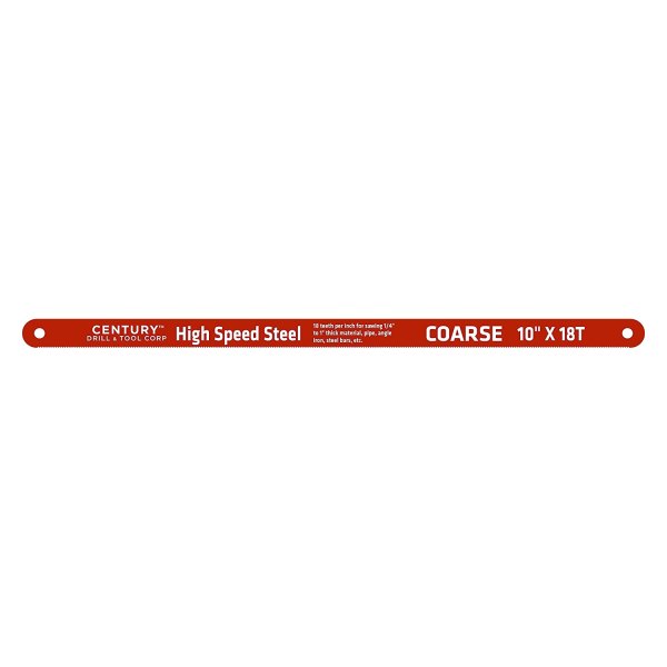 Century Drill & Tool® - 18 TPI 10" High Speed Steel Hack Saw Blade
