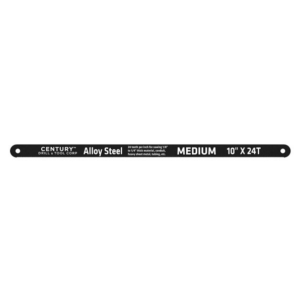 Century Drill & Tool® - 24 TPI 10" Carbon Alloy Steel Hack Saw Blades (2 Pieces)