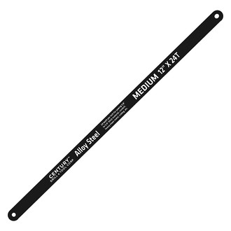 Century Drill & Tool® - 24 TPI 12" Carbon Alloy Steel Hack Saw Blades (2 Pieces)