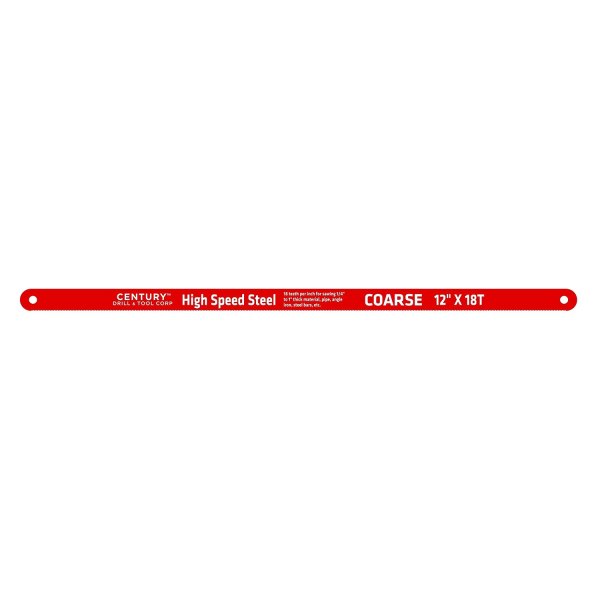 Century Drill & Tool® - 18 TPI 12" High Speed Steel Hack Saw Blade