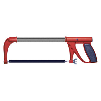 Century Drill & Tool® - Heavy-Duty Built-In Blade Storage Hack Saw Frame