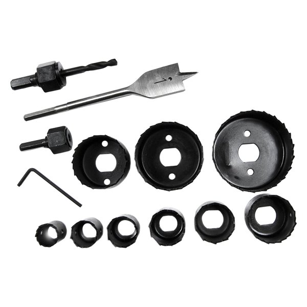 Century Drill & Tool® - 14-Piece Carbon Alloy Hole Saw Kit