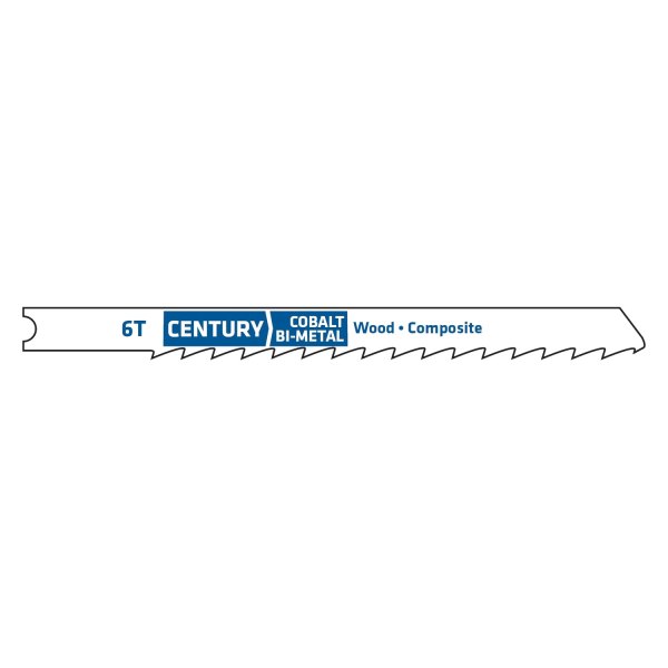 Century Drill & Tool® - 6 TPI 3-5/8" Bi-Metal U-Shank Jig Saw Blade