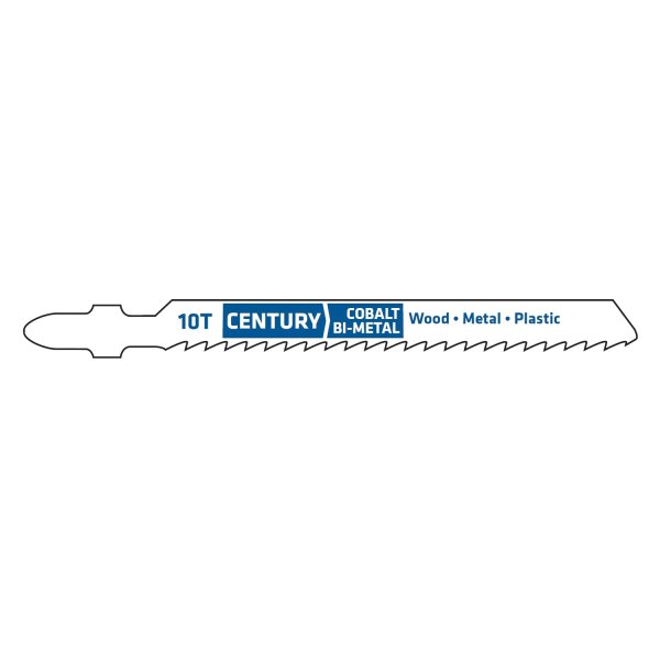 Century Drill & Tool® - 10 TPI 3-5/8" Bi-Metal T-Shank Jig Saw Blade