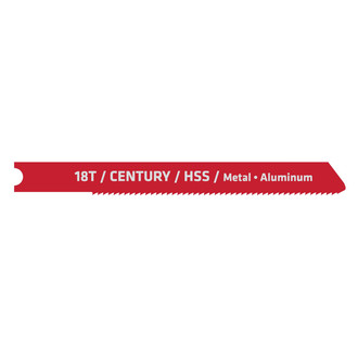 Century Drill & Tool® - 18 TPI 2-3/4" High Speed Steel U-Shank Jig Saw Blades (2 Pieces)