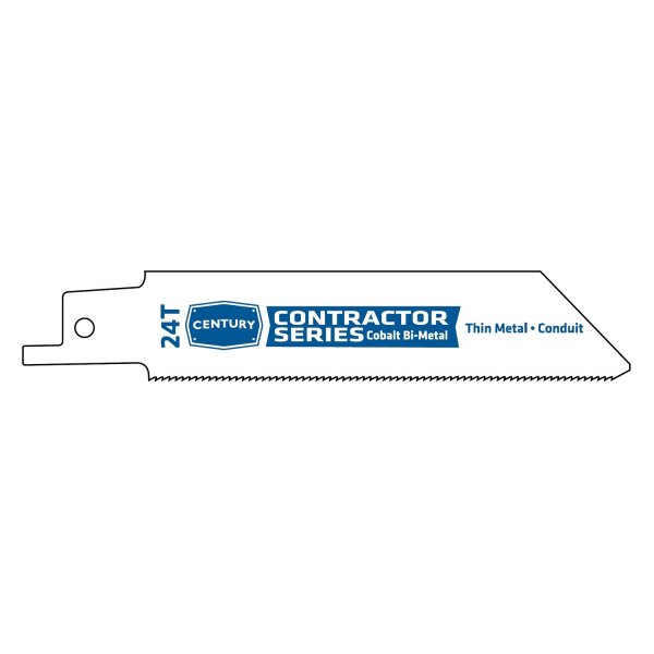 Century Drill & Tool® - Contractor Series™ 24 TPI 4" Cobalt Bi-Metal Straight Reciprocating Saw Blades (5 Pieces)