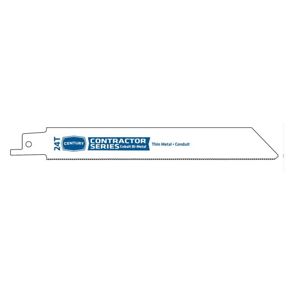 Century Drill & Tool® - Contractor Series™ 24 TPI 6" Cobalt Bi-Metal Straight Reciprocating Saw Blades (5 Pieces)