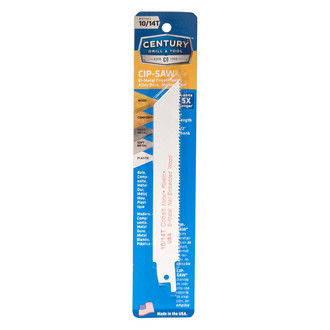 Century Drill & Tool® - Contractor Series™ 10/14 TPI 6" Cobalt Bi-Metal Straight Reciprocating Saw Blade