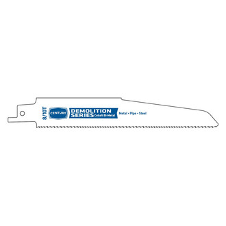 Century Drill & Tool® - Demolition Series™ 8/10 TPI 6" Cobalt Bi-Metal Sloped Reciprocating Saw Blades (3 Pieces)