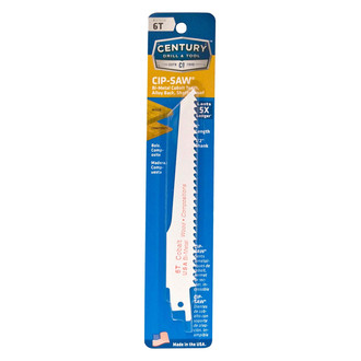 Century Drill & Tool® - Contractor Series™ 6 TPI 6" Cobalt Bi-Metal Sloped Reciprocating Saw Blade