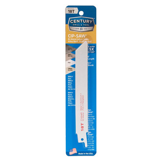 Century Drill & Tool® - Contractor Series™ 18 TPI 6" Cobalt Bi-Metal Straight Reciprocating Saw Blade