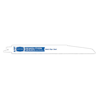 Century Drill & Tool® - Demolition Series™ 8 TPI and 10 TPI 9" Cobalt Bi-Metal Straight Reciprocating Saw Blade