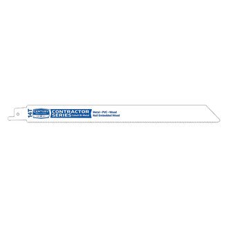 Century Drill & Tool® - Contractor Series™ 14 TPI 9" Cobalt Bi-Metal Straight Reciprocating Saw Blade