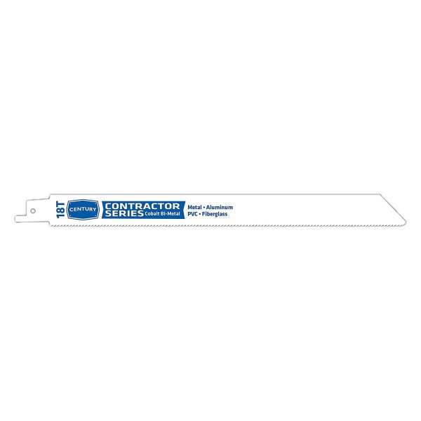 Century Drill & Tool® - Contractor Series™ 18 TPI 9" Cobalt Bi-Metal Straight Reciprocating Saw Blade