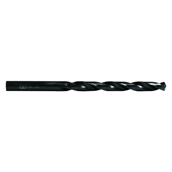 Century Drill & Tool® - 19/64" HSS Black Oxide SAE Straight Shank Right Hand Drill Bits (3 Pieces)