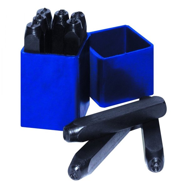 Century Drill & Tool® - 9-piece 1/4" #0 to #9 Number Stamp Set