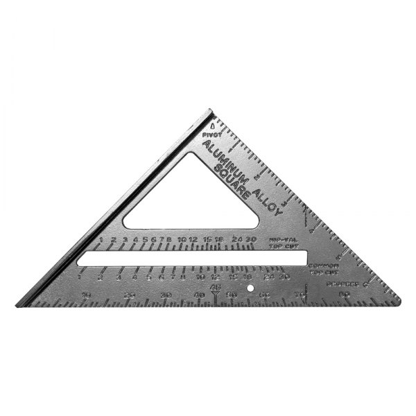 Century Drill & Tool® - 7" SAE Aluminum Rafter Angle Square