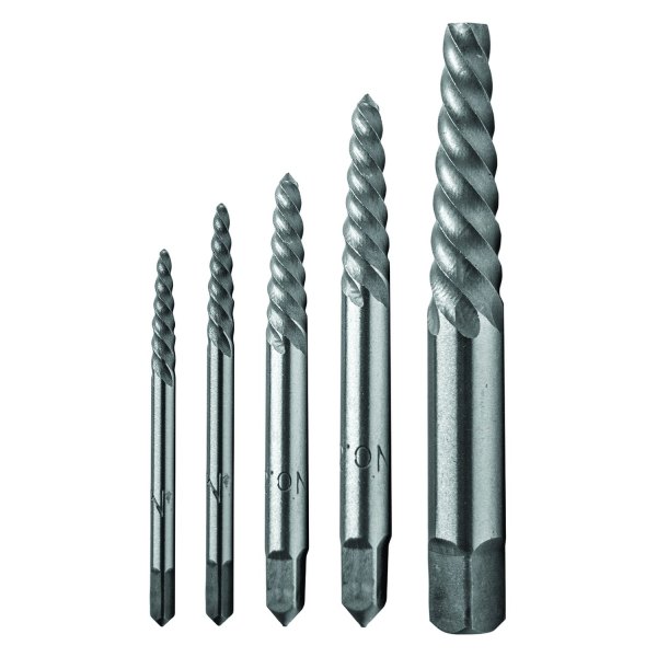 Century Drill & Tool® - 5-piece 3/32" to 5/8" Square Shank Spiral Flute Screw Extractor Set