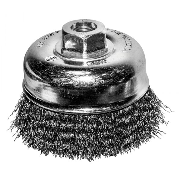 Century Drill & Tool® - 4" Coarse Steel Crimped Cup Brush