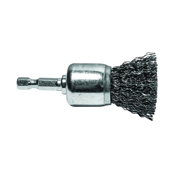 Century Drill & Tool® - 1" Coarse Steel Crimped Drill End Brush