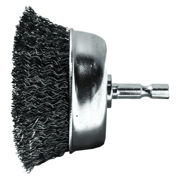 Century Drill & Tool® - 1-3/4" Coarse Steel Crimped Drill Cup Brush