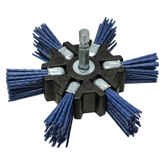 Century Drill & Tool® - 4" 150 Nylon Strait Flap Wheel Brush