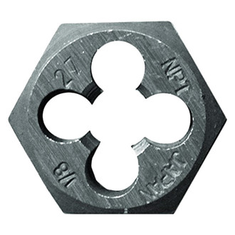 Century Drill & Tool® - 2-Piece Pipe Taper HCS Hexagon Die Set