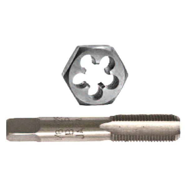 Century Drill & Tool® - 1/8"-28 BSP Pipe Taper HCS Right-Hand Solid Hexagon Die