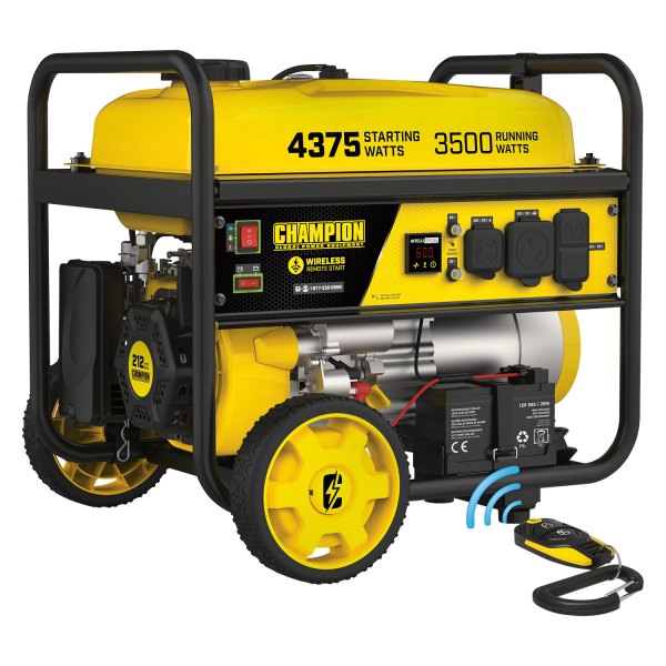 Champion Power Equipment® - 4.375 kW Gasoline Electric/Recoil/Wireless Remote Start Portable Generator (CARB Compliant)