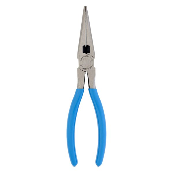 Channellock® - 8" Box Joint Straight Jaws Dipped Handle Cutting Needle Nose Pliers